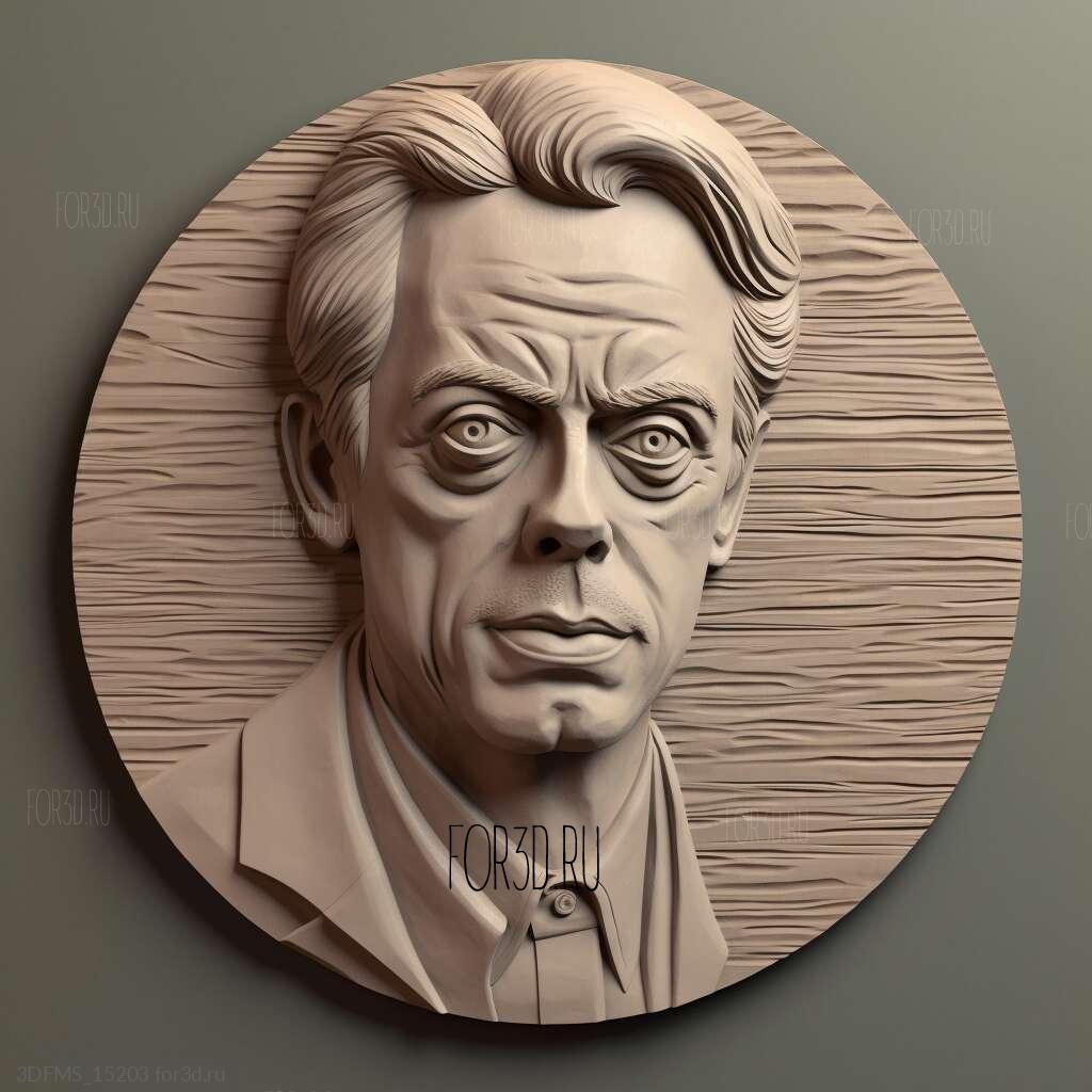 steve buscemi 4 3d stl model for CNC